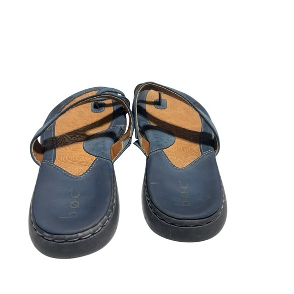 B.O.C. Born toe ring Sandals Laurina Slip On Shoes Blue size 9M - Picture 6 of 10